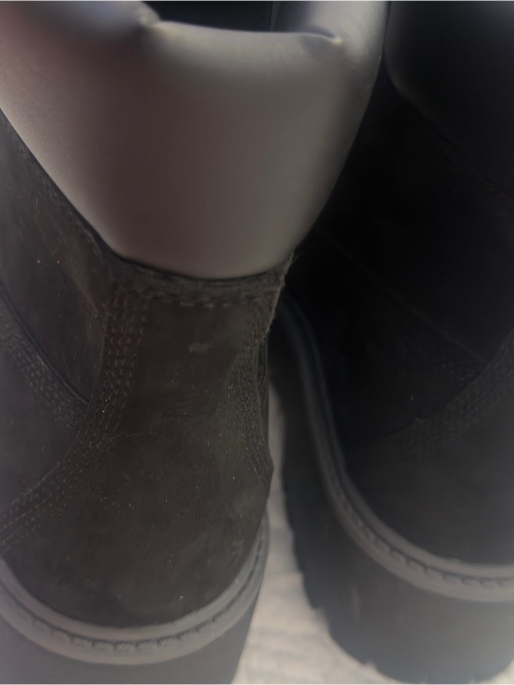 Timberland Black Suede Lace-Up Work Boots